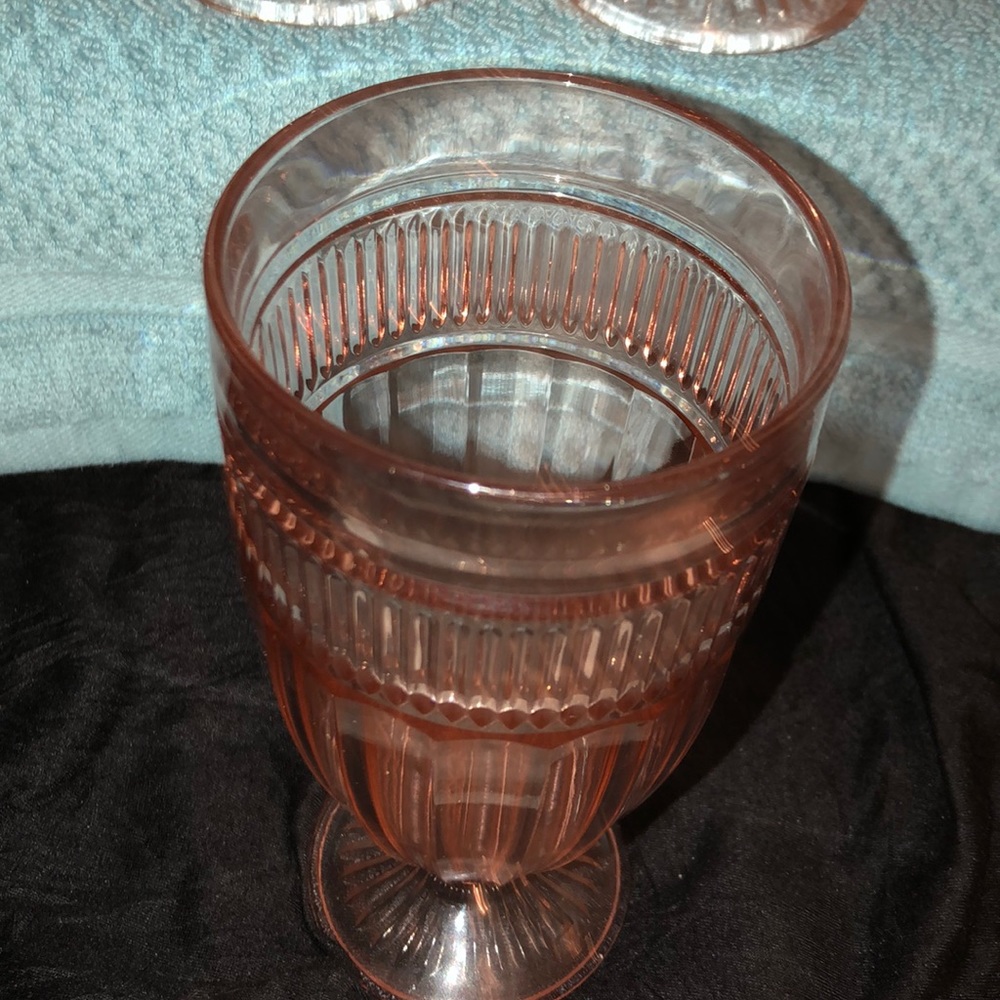 Anchor Hocking Amber Glass Goblets vintage - Picture 3 of 5